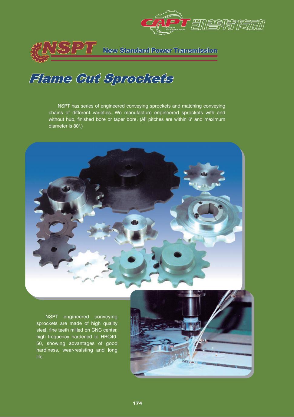 7-Flame Cut Sprockets