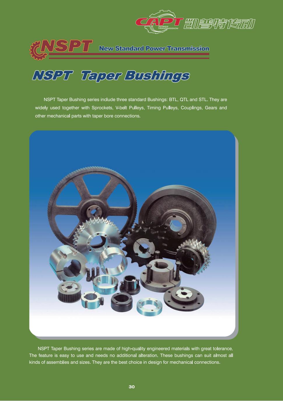 2-NSPT Taper Bushings